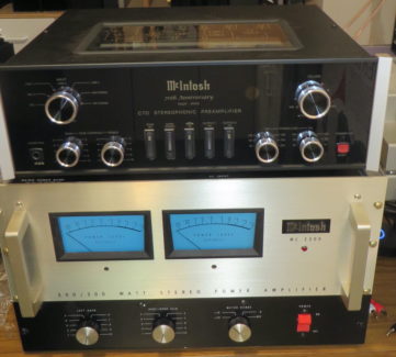 Listening to a McIntosh MC2300 repaired and restored by Bob the Tech Audio