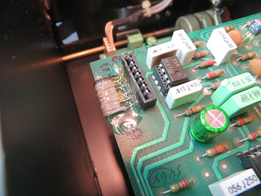 Prior Flat Flex Cable rework found in McIntosh C32