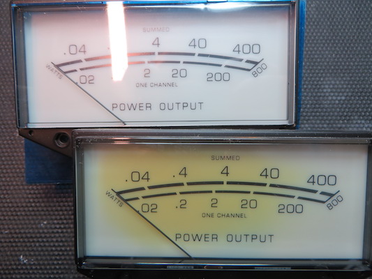 MC7205 meter potentially discolored by hot lamps