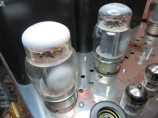 Failed Tubes in MC275-II at Bob the Tech Audio for service