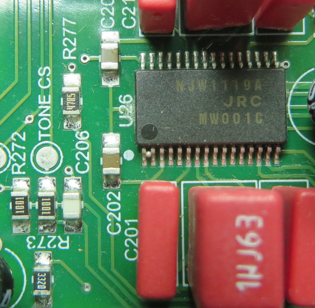 Solder ball on the tone device causing intermittent channel dropout