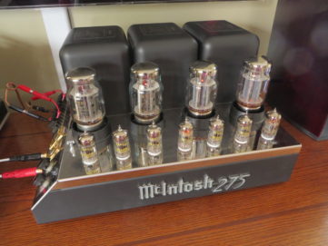 Listening to a McIntosh MC275-IV after repair at Bob the Tech Audio